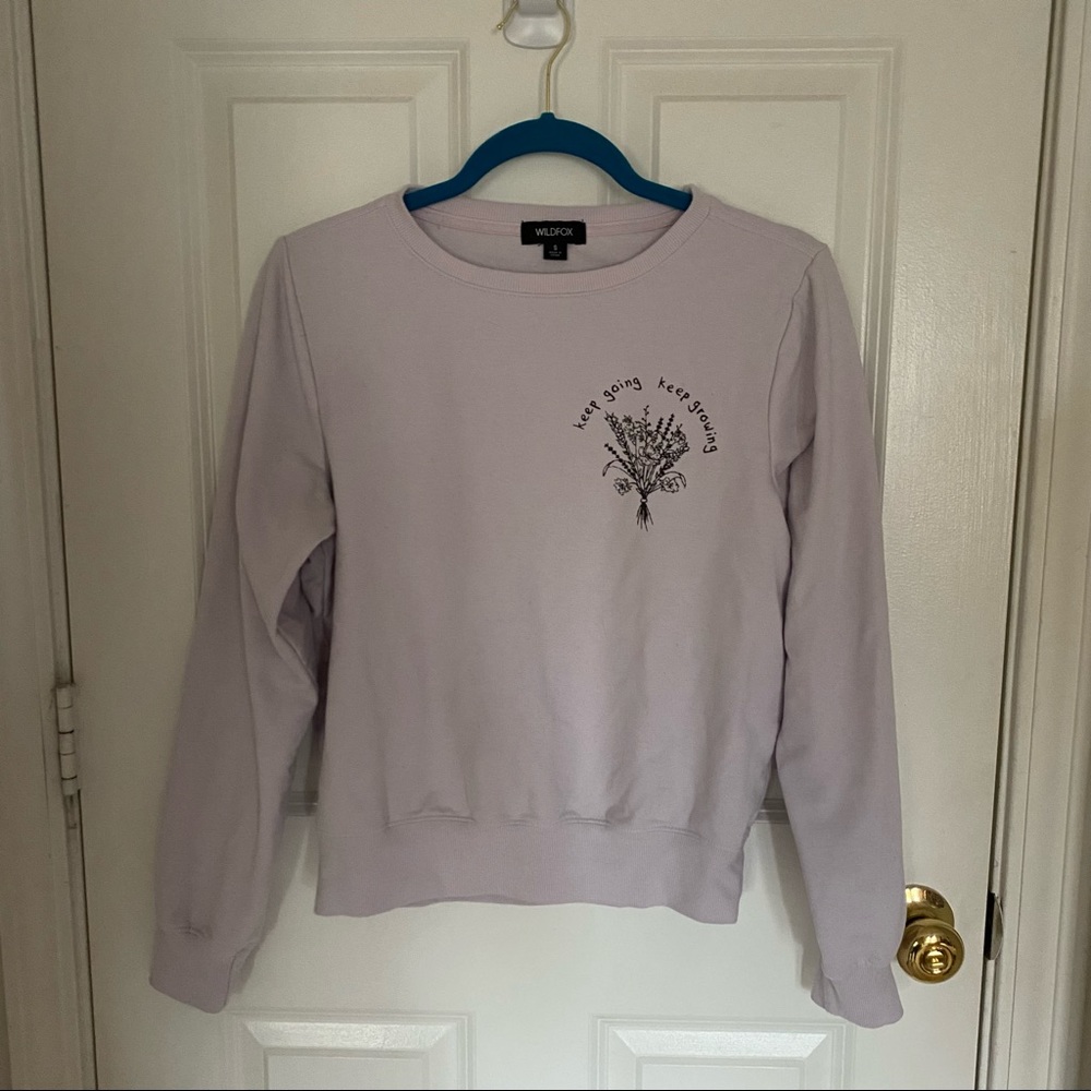 ✨Moving Sale✨ Wildfox light purple crew neck sweatshirt